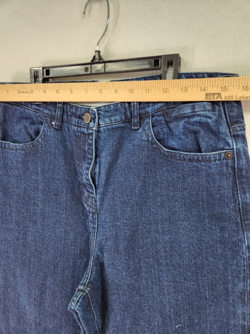Poetry Classic Dark Wash Jeans Size 31x26 High Rise Everyday Tapered-Leg - Picture 4 of 13